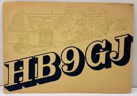 QSL Vintage Ham Radio HB9GJ Zurich  Postcard A12 - £9.58 GBP
