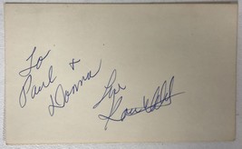 Karen Welch Signed Autographed Vintage 3x5 Index Card - £7.98 GBP