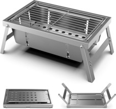 Portable Charcoal Small Grill | Easy To Assembly &amp; Clean | For 2-3 People | - £35.00 GBP