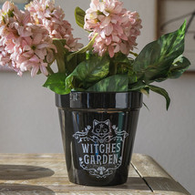 Black Cat Witches Garden Wicca Witchcraft Apothecary Flower Herbs Plante... - £19.97 GBP