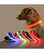 Nylon LED Night Safety Flashing Glow In The Dark Dog Leash Dogs Luminous - £6.59 GBP+