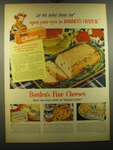 1950 Borden&#39;s Chateau Cheese Ad - Let this baked cheese loaf open your eyes - £14.53 GBP