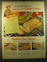 1950 Borden&#39;s Chateau Cheese Ad - Let this baked cheese loaf open your eyes - £13.88 GBP