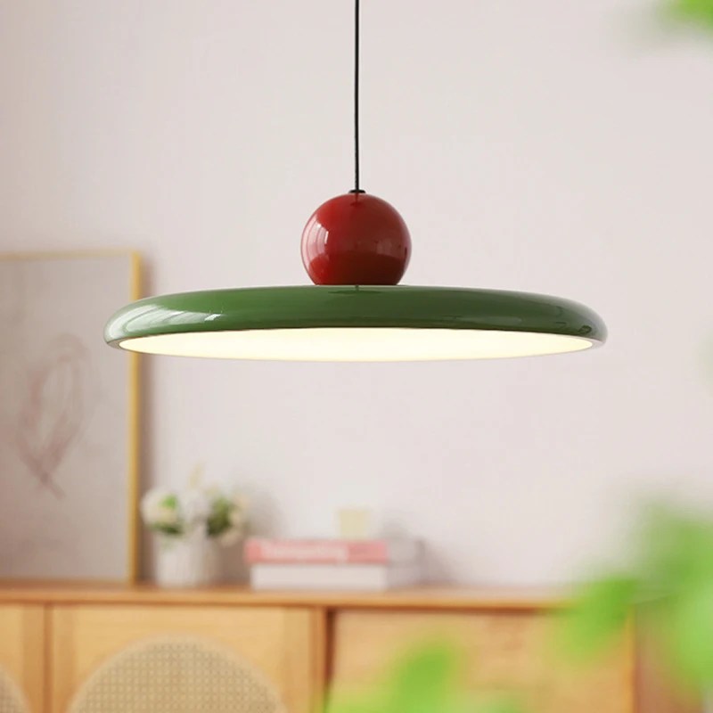 Nordic LED Pendant Light Cream Wind Flying Saucer Lamps For Living Room ... - $83.20+