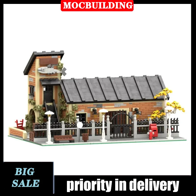 MOC City Street View Architecture Old Canning Fish Factory Model Building Block - £286.24 GBP