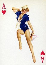 Ace of Hearts - 1950's - Pin Up Poster - $32.99