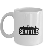 Seattle Bold Skyline, white Coffee Mug, Coffee Cup 11oz. Model 60087  - £15.71 GBP