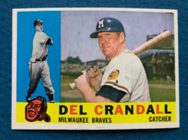 1960 TOPPS BASEBALL CARD DEL CRANDALL #170 (EX) - $6.00