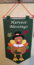 Thanksgiving Turkey Door Hanger Giving Thanks Decoration Decor Harvest Fall - £9.74 GBP