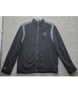 PUMA Ferrari Track Jacket Mens Large Black Fleece Lined Long Sleeve Full... - $29.41