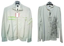 Frauen Sweatshirt Geformt Baumwolle TG 37F A 43F Luisa Viola Sft Weiß Grau ++ - £53.35 GBP+