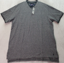 Polo Sport Ralph Lauren T Shirt Mens Large Gray Cotton Short Sleeve V Neck Slit - £18.15 GBP