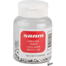 SRAM Cable End Crimps 1.2mm, 500-Count Jar - $46.99