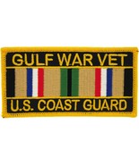 Eagle Emblems Patch-Gulf War, Vet, US Coast Guard Service Ribbon (4&quot;X2-1... - $9.05