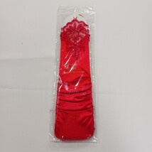 Sexy Women's Nylon Spandex Blend Fingerless Stretch Red Gloves - One Size image 13