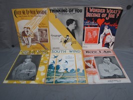 Antique Lot of 1900s Assorted Sheet Music #149 - £19.83 GBP