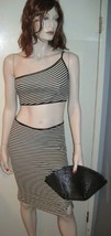 Vintage LADIES WOMEN&#39;S Stylish Vogue Reptile Skin Print Handbag Evening Bag - $6.99
