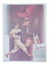 Stan Musial Signé 18x24 St.Louis Cardinaux Lithographie Hof 69 Inscrit Bas - £131.99 GBP