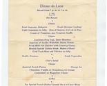 Cafe De La Paix Menu Century of Progress Chicago Illinois 1933 - $47.52