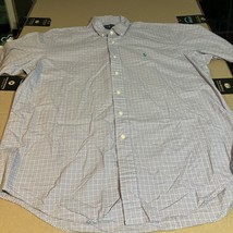Ralph Lauren Multicolored Shirt, Mens Large Button Up, Classic, Check Grid Plaid - £13.83 GBP