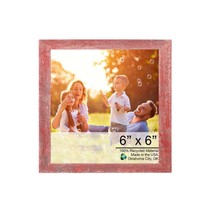 6 X 6 Rustic Farmhouse Red Wood Frame - £33.05 GBP