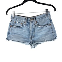 Re/Done Womens Denim Jean Shorts Cut Off Button Fly 25 - $33.73