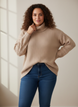 Women Sweater St. John&#39;s Bay Womens Turtleneck Long Sleeve Pullover Swea... - $305.72 MXN