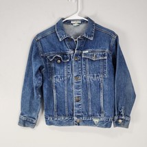 Vintage Guess Blue Denim Jean Jacket Georges Marciano Classic Style Size 12 USA - £37.45 GBP