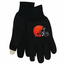 NFL Technology Touch Screen Tips Utility Work Gloves Football Cleveland Browns - £8.22 GBP