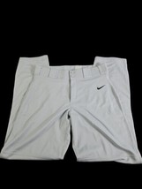 Nike LARGE Core Vapor Pro Slim Fit Baseball Pants Grey AA9796-012 Men’s ... - $23.71