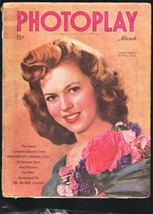 Photoplay 3/1945-Shirley Temple cover by Paul Hesse-Frank Sinatra-Dana Andrew... - £59.11 GBP