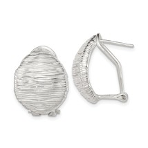 Sterling Silver Omega Back Earrings Ear Jewelry - £102.25 GBP