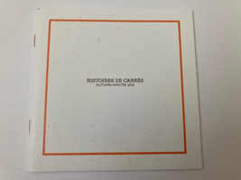 Hermes Scarf Booklet 2016 Autumn Winter Histoires de Carres Catalog Book - $14.98
