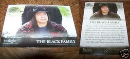 Twilight Saga # 22 Premium Trading Card The Black Family Billy New - £6.32 GBP