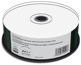 50-Pak 100-Min 900Mb 48X White Inkjet Hub Printable Cd-R&#39;S By - £94.90 GBP