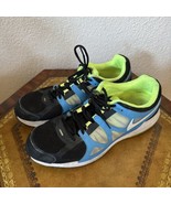 NIB NIKE ZOOM ELITE+ 487981-014 BLACK/WHITE-BLUE GLOW-VOLT SHOES SZ 12 S253 - $48.37 CAD