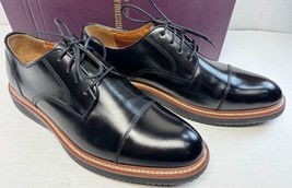 Johnston &amp; Murphy Upton Dress Cap Toe Shoes, Black Full Grain, 11.5 M - $77.60