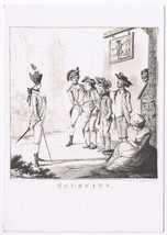 Postcard Officer &amp; NCO With New Recruits Outside Tavern 1780 Halifax Citadel - £2.21 GBP