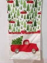 Christmas Vintage Red Truck Christmas Tree Table Runner Size 14&quot; x 72&quot; NEW - £18.82 GBP