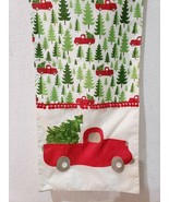 Christmas Vintage Red Truck Christmas Tree Table Runner Size 14&quot; x 72&quot; NEW - £18.61 GBP