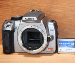 Canon EOS Rebel XT 8MP Digital SLR Camera Body with Battery + 256mb CF Card - $29.65