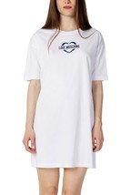 Love Moschino Women Dress - XS White Short Elegant Designer Fashion Dress - $2,141.25 MXN