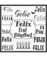 Felix Font Digital  Vol.1 - $1.75