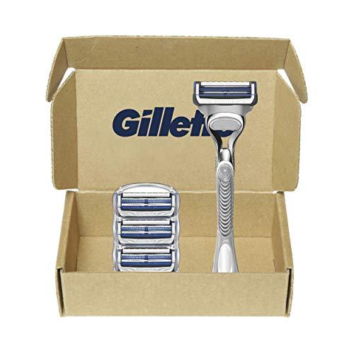 Gillette SkinGuard Men's Razor for Sensitive Skin, Handle + (Razor + 4 Refills) - $29.36
