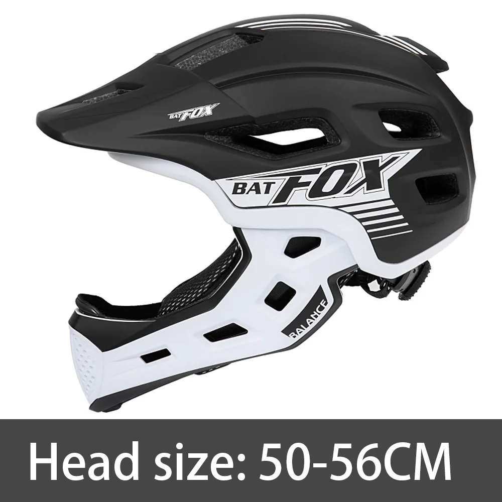 BAT Cycling Helmet  Kids Detachable Full Face MTB Bike helmet Integrally-molded  - £100.54 GBP