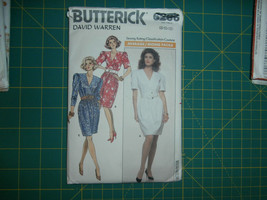 Butterick 6266 Size 8 10 12 Misses' Dress David Warren - $12.86