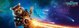 Guardians of The Galaxy Vol 2 Movie Poster Art Film Banner 16x40&quot; 24x60&quot;... - £13.98 GBP+