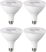 Edishine Par38 Led Outdoor Flood Light Bulbs 4 Pack, 120W, Etl Listed - $32.96