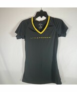 Nike Pro Dri-Fit Live Strong V-Neck Athletic Shirt Womens small Fitted B... - $266.17 MXN