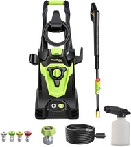 PowRyte Electric Pressure Washer, Foam Cannon, 4 Different, 3800 PSI 2.4... - $155.99